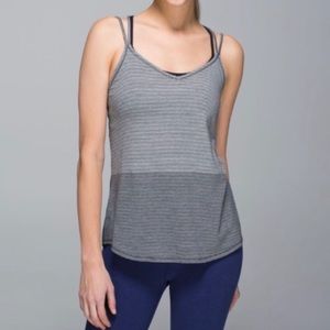 Lululemon Breezy Tank Grey / Slate stripe
